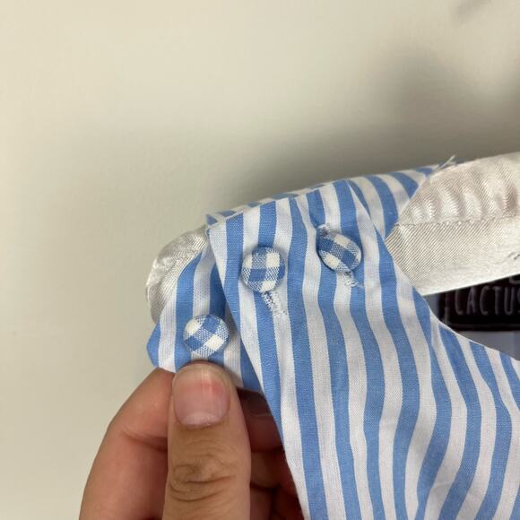 Lil Cactus Blue Bunny Shortall Romper 6-12 Months - Picture 7 of 7